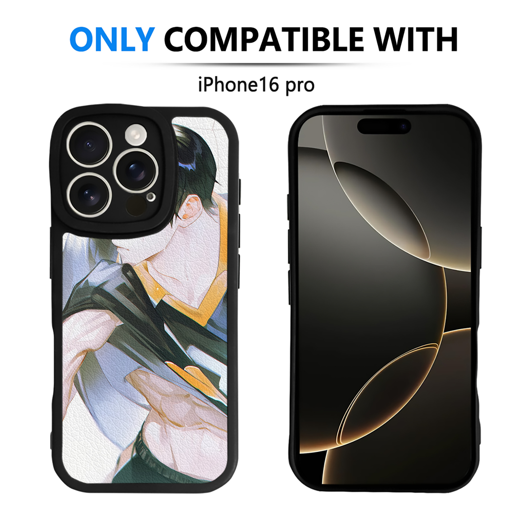 （画像用） ハイキュー!! Haikyu!! 【iPhone 16シリーズ対応】シリコンスマホケース（レザー調） 材質：シリコン